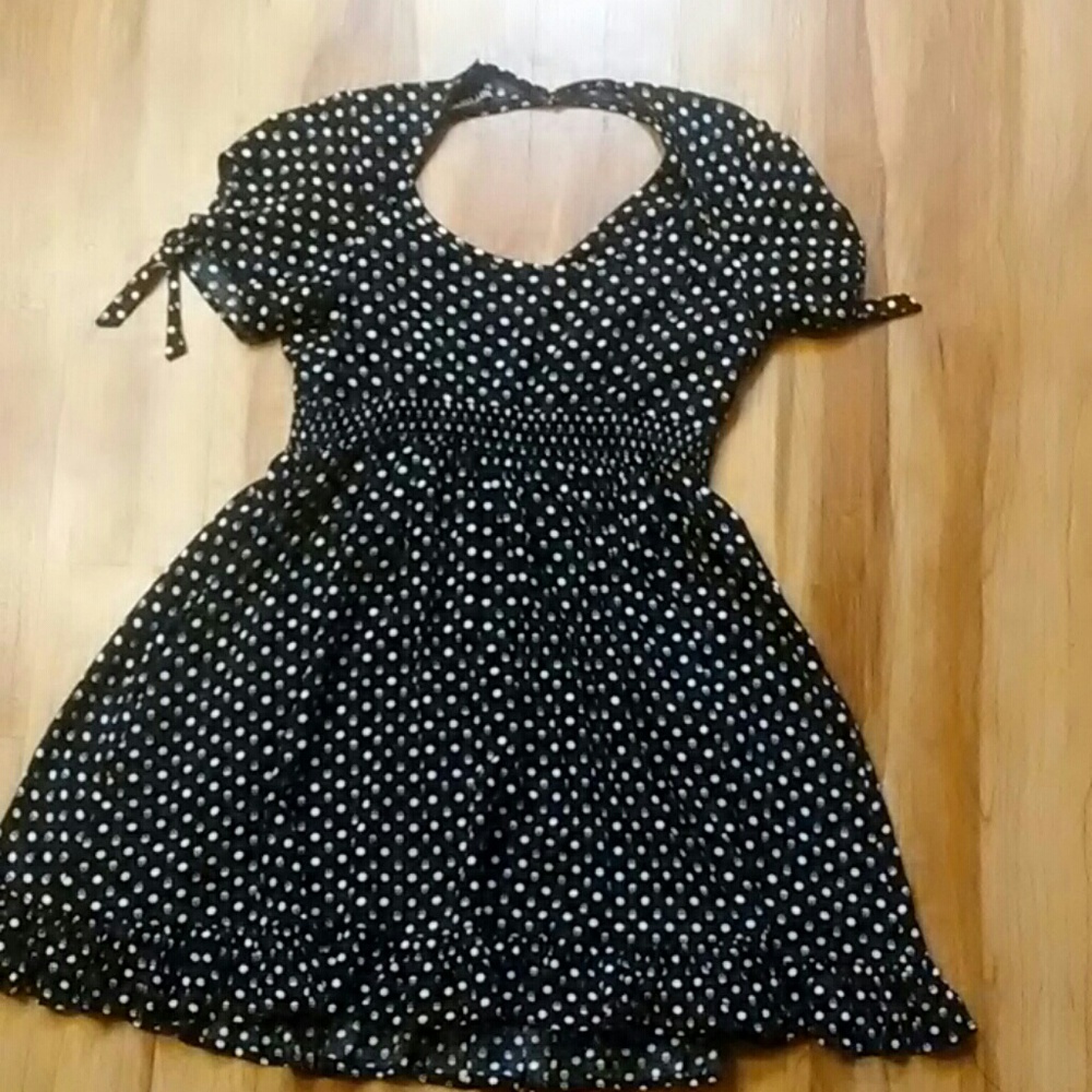 Skull polka dot dress